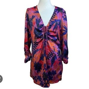 Zara floral mini dress